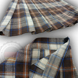 Plaid Pleated Mini Skirt - Cotton-Blend Tartan Skirt - Made In Germany
