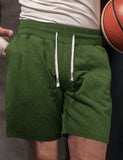 Men's New Drawstring Loose Brushed Skin-friendly Casual Sports Shorts