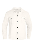 Casual Jacquard Checkered Loose Knit Work Shirt For Men