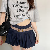 Suede Belt Women's Preppy Style With Skirt Jeans Strap Decoration
