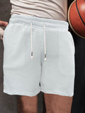 Men's New Drawstring Loose Brushed Skin-friendly Casual Sports Shorts
