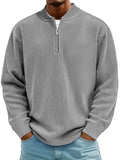 Digital Print Casual Sports Men's Zip-up American Retro