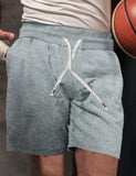 Men's New Drawstring Loose Brushed Skin-friendly Casual Sports Shorts