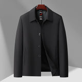 Men's Business Casual Button-Down Lapel Jacket