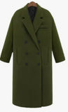 Women's Double-faced Wool Long Loose Slim Wool Coat