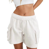 Women's Fashion Loose Casual Drawstring Cargo Shorts