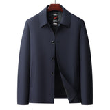 Men's Business Casual Button-Down Lapel Jacket