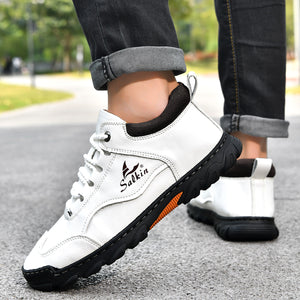 Comfortable Flat Lace-up Casual Shoes For Hiking
