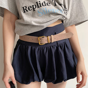 Suede Belt Women's Preppy Style With Skirt Jeans Strap Decoration