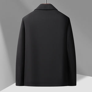 Men's Business Casual Button-Down Lapel Jacket