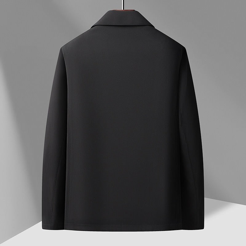 Men's Business Casual Button-Down Lapel Jacket