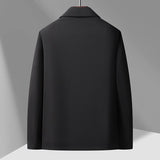 Men's Business Casual Button-Down Lapel Jacket