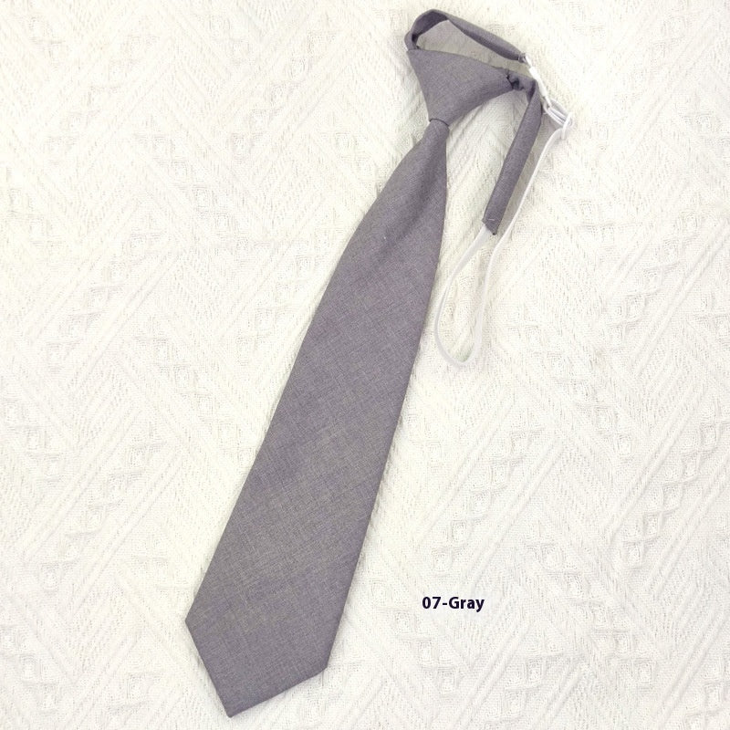 Solid Color Navy Blue Tie Men's Tie