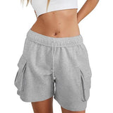 Women's Fashion Loose Casual Drawstring Cargo Shorts