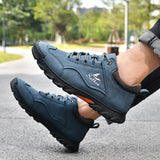 Comfortable Flat Lace-up Casual Shoes For Hiking