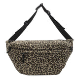 Retro Leopard Print Chest Bag Casual Canvas Large Capacity Fashionable And Versatile