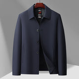Men's Business Casual Button-Down Lapel Jacket