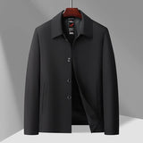 Men's Business Casual Button-Down Lapel Jacket