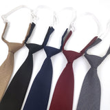 Solid Color Navy Blue Tie Men's Tie